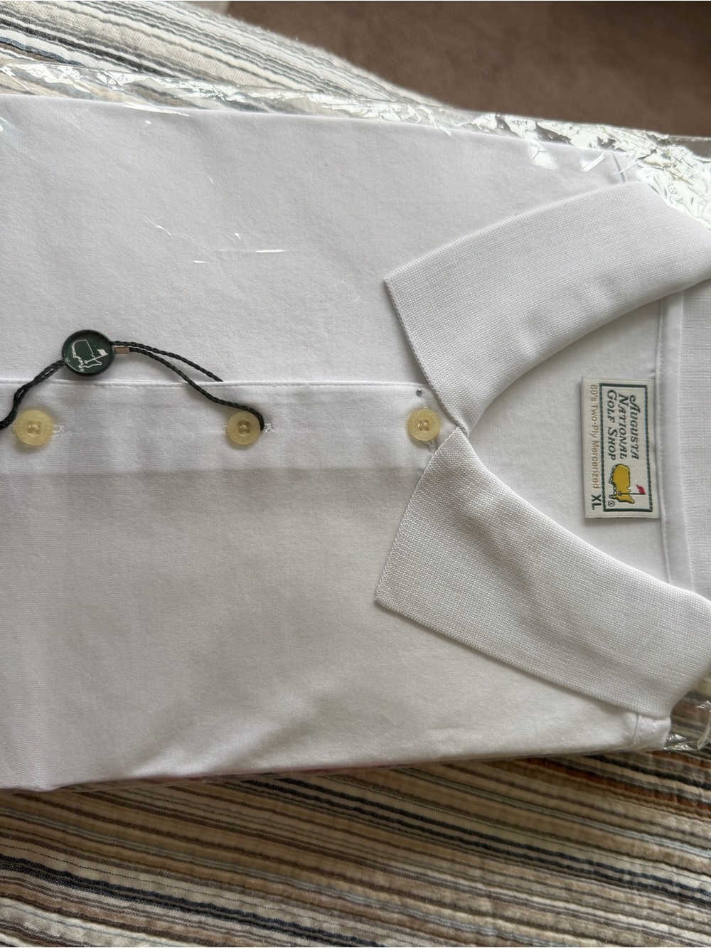 Augusta National golf shop White Men's Polo Shirt - Short Sleeve